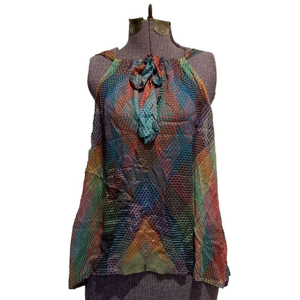 Anthropologie Rainbow Multicolor Women's Swing Tank Top